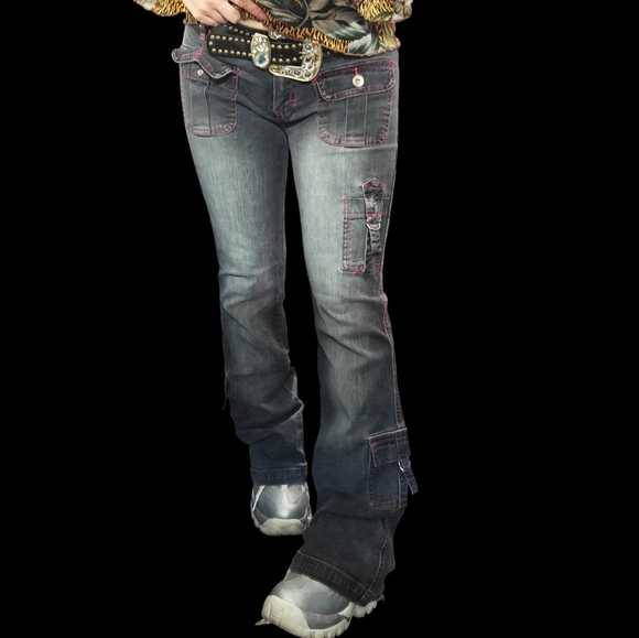 R Marks Denim - ❤️🔥🔥HURRY!! STORE CLOSE THIS WEEK!! Y2K Vintage Rmarks Pink Stitch Denim 29